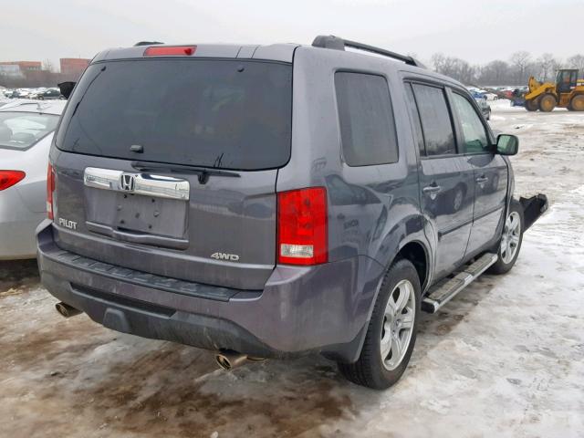 5FNYF4H7XFB046049 - 2015 HONDA PILOT EXLN GRAY photo 4