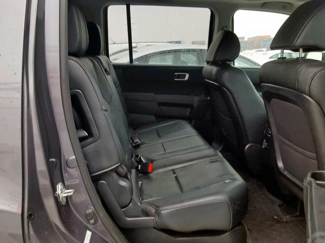 5FNYF4H7XFB046049 - 2015 HONDA PILOT EXLN GRAY photo 6