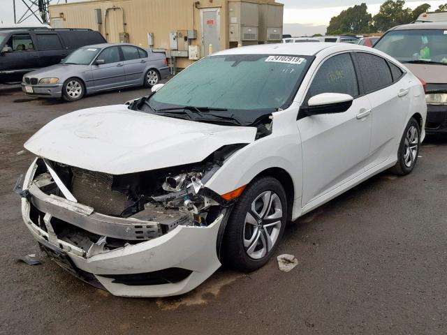 2HGFC2F50GH528595 - 2016 HONDA CIVIC LX WHITE photo 2