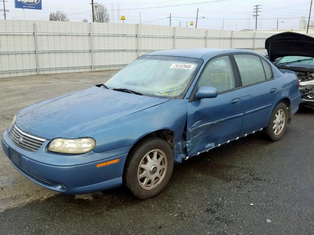 1G1NE52MXWY162421 - 1998 CHEVROLET MALIBU LS BLUE photo 2