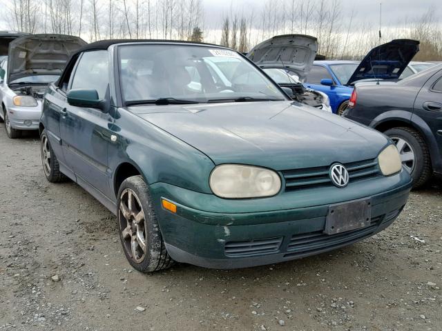 3VWDC21V11M805483 - 2001 VOLKSWAGEN CABRIO GLX GREEN photo 1