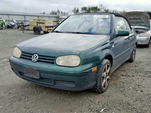 3VWDC21V11M805483 - 2001 VOLKSWAGEN CABRIO GLX GREEN photo 2