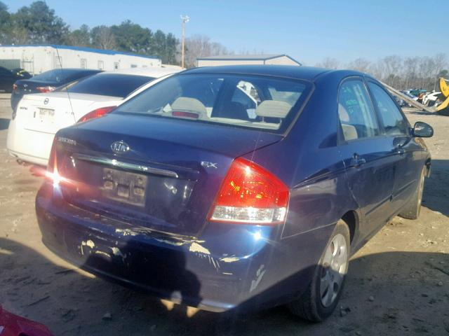 KNAFE121375391226 - 2007 KIA SPECTRA EX BLUE photo 4