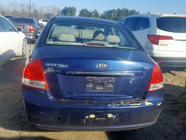 KNAFE121375391226 - 2007 KIA SPECTRA EX BLUE photo 9