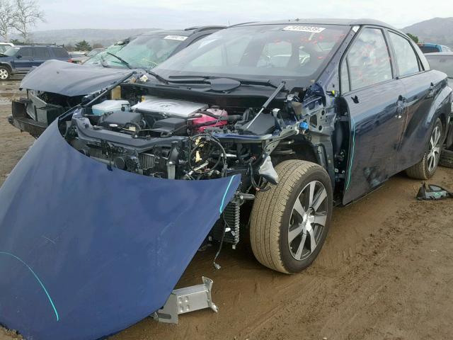 JTDBVRBD8HA001854 - 2017 TOYOTA MIRAI Көк фото 2