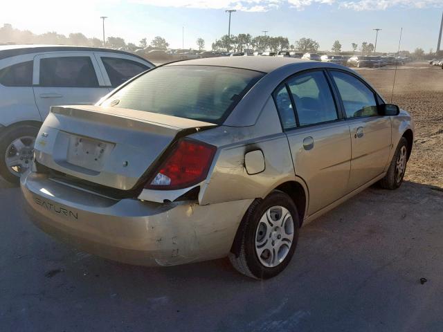 1G8AJ52F94Z182468 - 2004 SATURN ION LEVEL GOLD photo 4