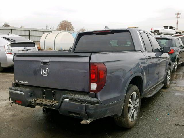 5FPYK2F43HB002705 - 2017 HONDA RIDGELINE CHARCOAL photo 4