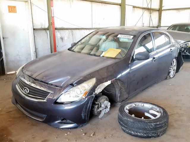 JN1CV6AP6AM202268 - 2010 INFINITI G37 BASE GRAY photo 2