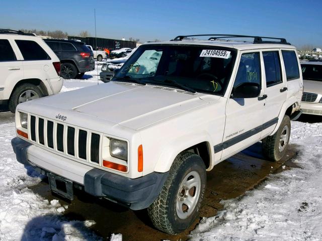 1J4FF48S41L514496 - 2001 JEEP CHEROKEE S WHITE photo 2