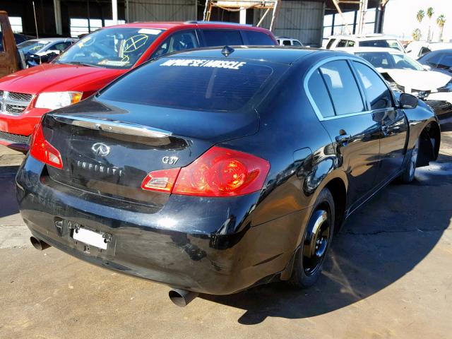 JNKCV61E09M015162 - 2009 INFINITI G37 BASE BLACK photo 4