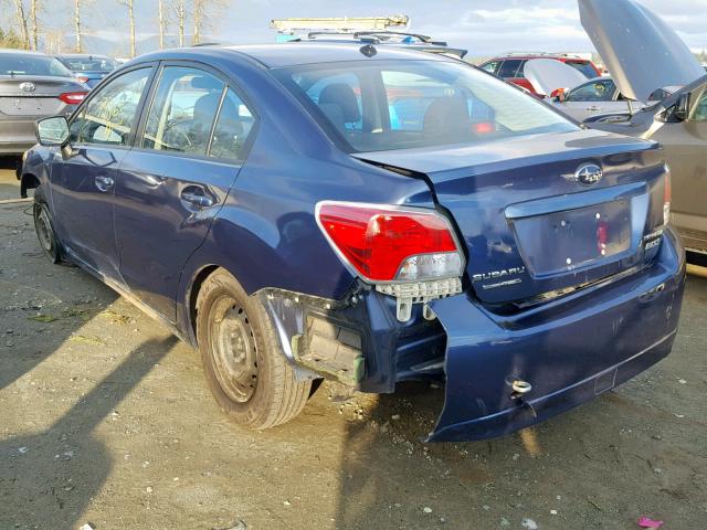 JF1GJAA64CG009404 - 2012 SUBARU IMPREZA BA BLUE photo 3