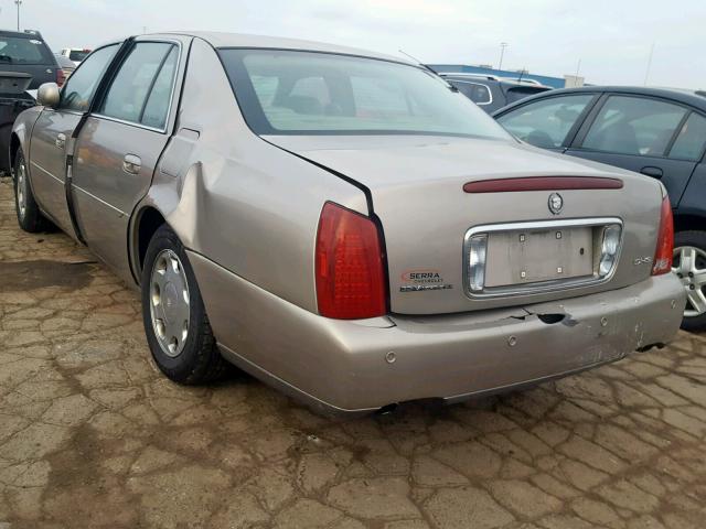 1G6KE57Y31U250980 - 2001 CADILLAC DEVILLE DH GOLD photo 3