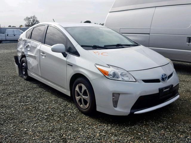 JTDKN3DU2C5446960 - 2012 TOYOTA PRIUS WHITE photo 1