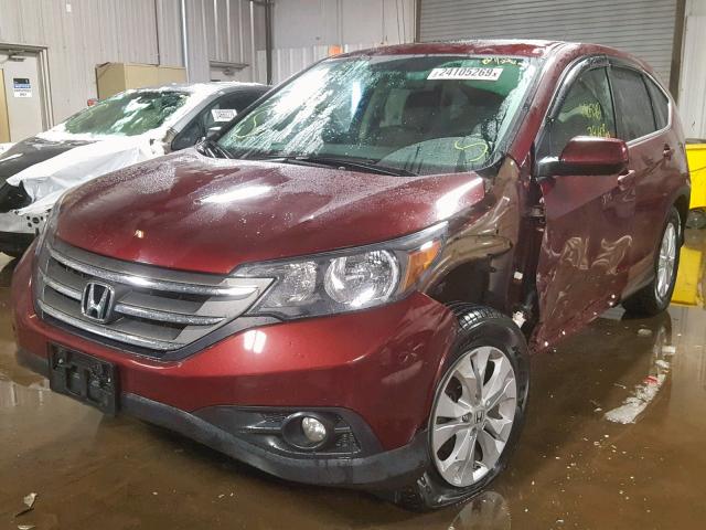 5J6RM4H58DL029733 - 2013 HONDA CR-V EX MAROON photo 2