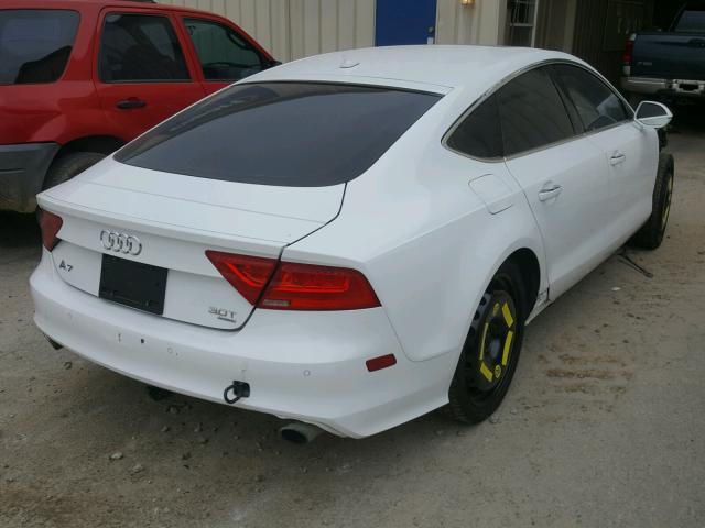 WAUSGAFC5CN002505 - 2012 AUDI A7 PRESTIG WHITE photo 4