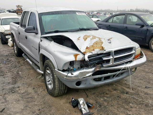 1B7HL2AN11S292053 - 2001 DODGE DAKOTA QUA GRAY photo 1