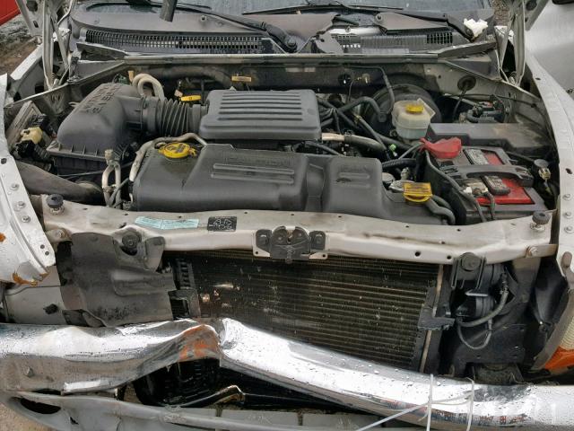 1B7HL2AN11S292053 - 2001 DODGE DAKOTA QUA GRAY photo 7