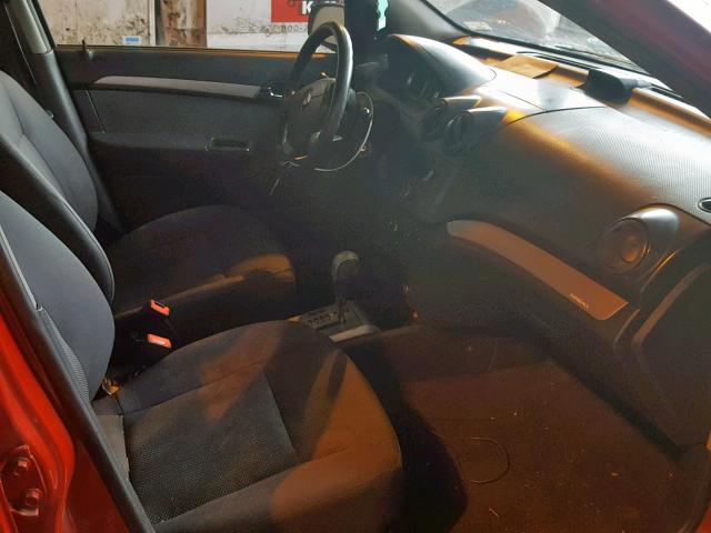 KL1TD56658B041452 - 2008 CHEVROLET AVEO BASE Qırmızı foto 5