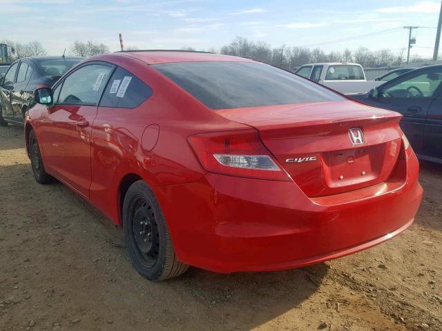 2HGFG3B85CH527138 - 2012 HONDA CIVIC EX RED photo 3