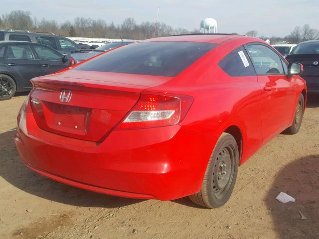 2HGFG3B85CH527138 - 2012 HONDA CIVIC EX RED photo 4