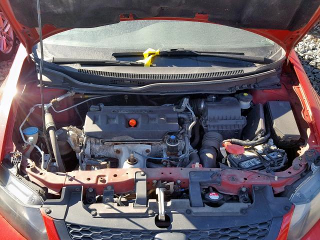 2HGFG3B85CH527138 - 2012 HONDA CIVIC EX RED photo 7