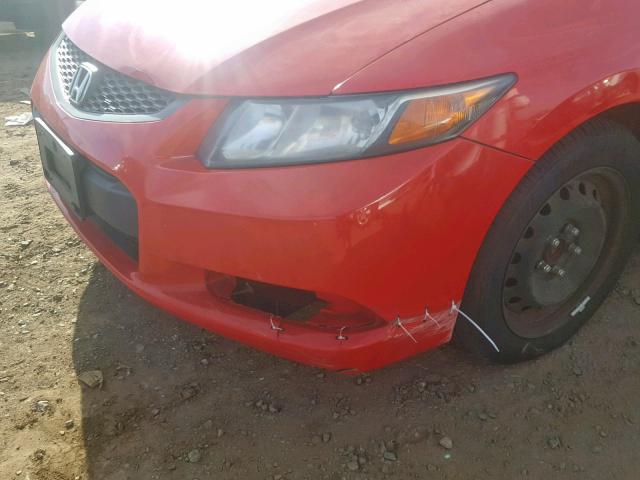 2HGFG3B85CH527138 - 2012 HONDA CIVIC EX RED photo 9