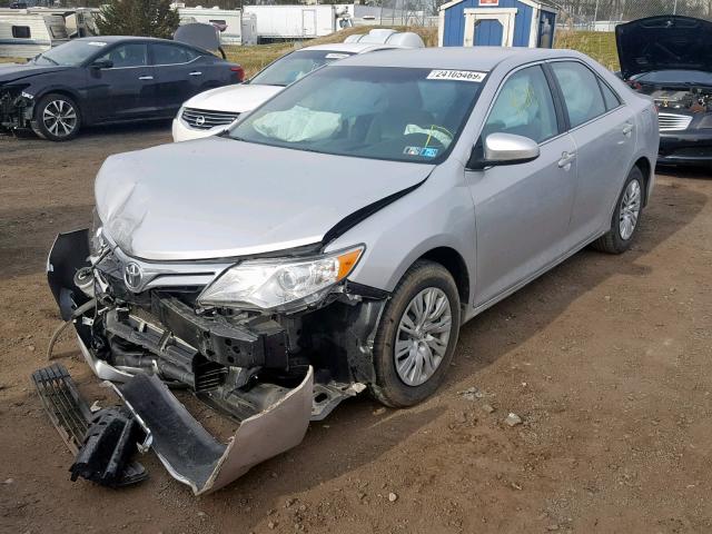 4T4BF1FK2ER412203 - 2014 TOYOTA CAMRY L SILVER photo 2