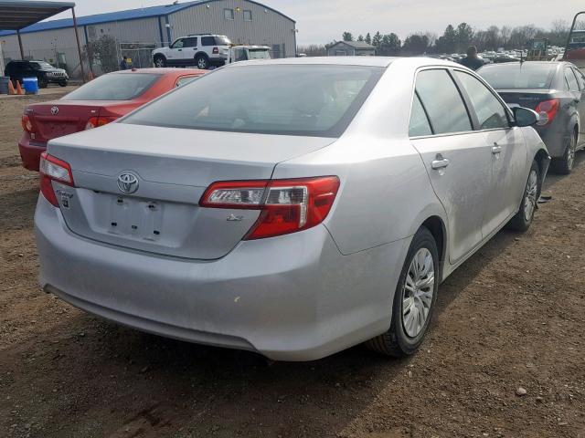 4T4BF1FK2ER412203 - 2014 TOYOTA CAMRY L SILVER photo 4