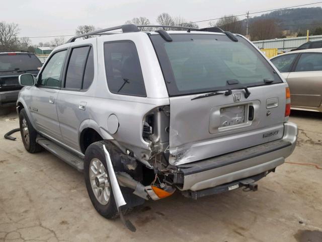 4S6CK58W024401222 - 2002 HONDA PASSPORT E 银色 照片 3