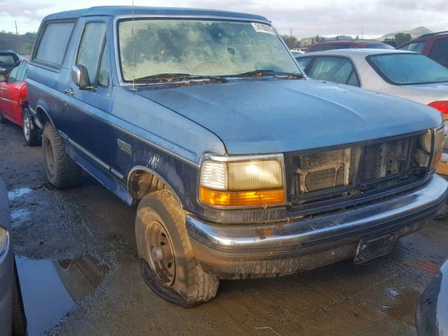 1FMEU15H6NLA67086 - 1992 FORD BRONCO U10 BLUE photo 1