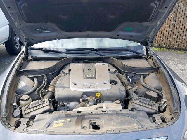 JN1CV6AP0AM404376 - 2010 INFINITI G37 BASE GRAY photo 7