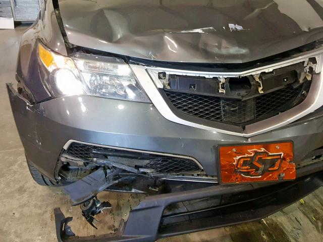 2HNYD2H77BH530981 - 2011 ACURA MDX ADVANC GRAY photo 9