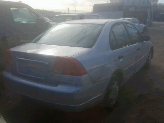 2HGES15501H536813 - 2001 HONDA CIVIC LX SILVER photo 4