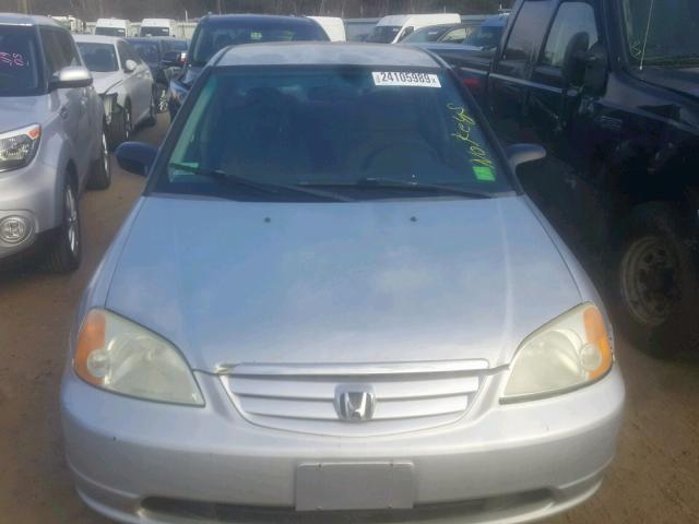 2HGES15501H536813 - 2001 HONDA CIVIC LX SILVER photo 7