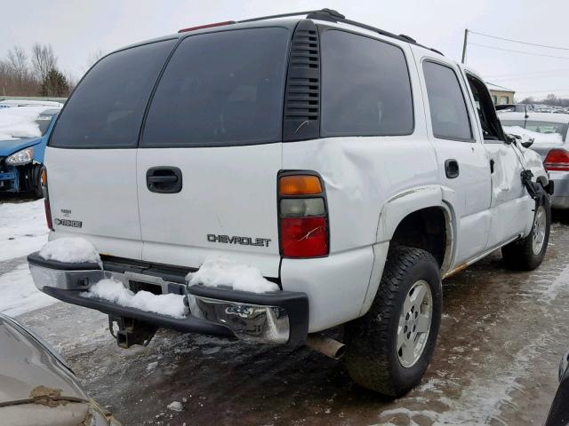 1GNEK13Z34J243888 - 2004 CHEVROLET TAHOE K150 WHITE photo 4