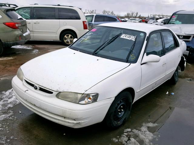 1NXBR12E6YZ380572 - 2000 TOYOTA COROLLA VE WHITE photo 2