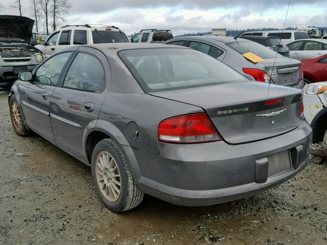 1C3EL56T14N189105 - 2004 CHRYSLER SEBRING LX GRAY photo 3