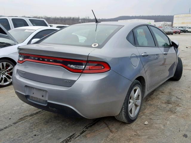 1C3CDFBB2GD613439 - 2016 DODGE DART SXT SILVER photo 4