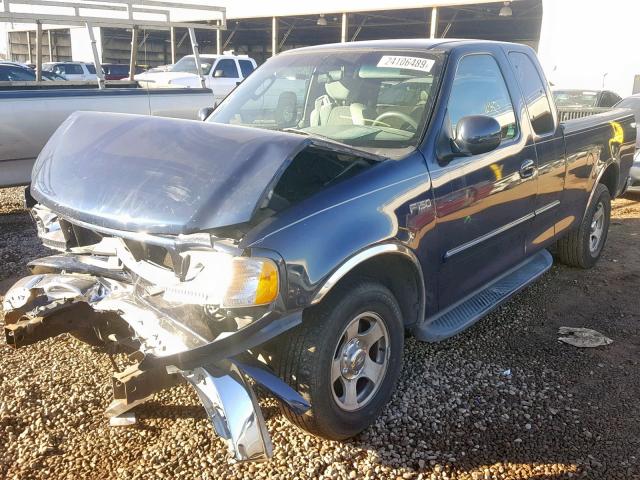 1FTRX17273NB42224 - 2003 FORD F150 BLUE photo 2