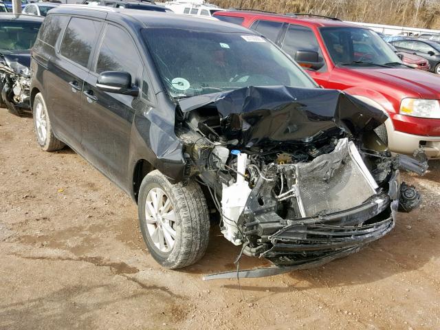 KNDMB5C18G6142231 - 2016 KIA SEDONA LX BLACK photo 1