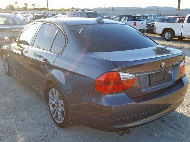 WBAVC53537FZ71788 - 2007 BMW 328 I SULE BLACK photo 3