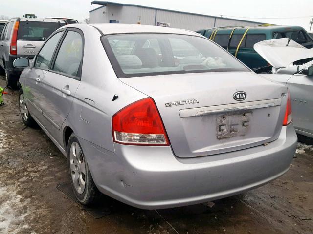 KNAFE122975403291 - 2007 KIA SPECTRA EX SILVER photo 3