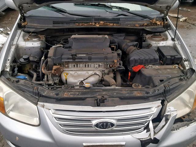 KNAFE122975403291 - 2007 KIA SPECTRA EX SILVER photo 7