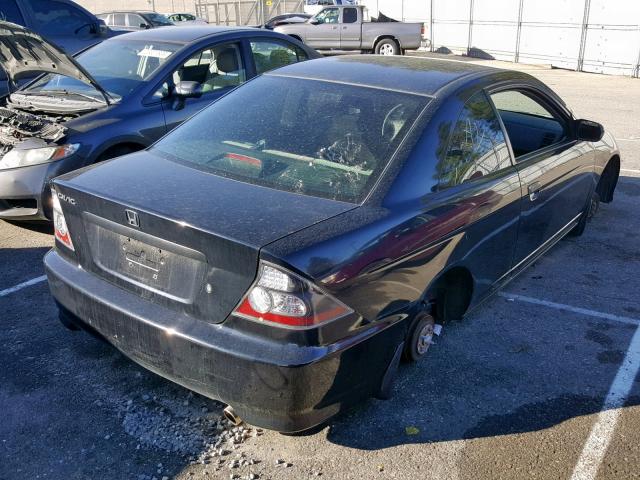 1HGEM22145L054209 - 2005 HONDA CIVIC DX V BLACK photo 4