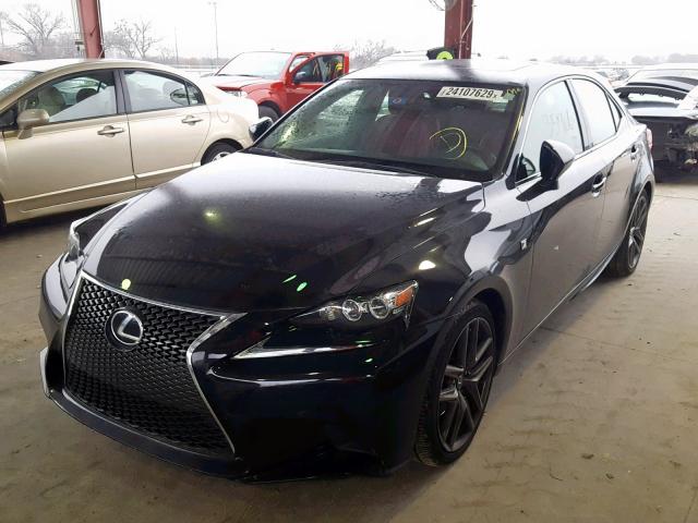 JTHBF1D2XF5061973 - 2015 LEXUS IS 250 BLACK photo 2