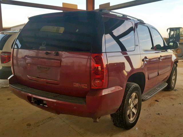 1GKFC13087J115778 - 2007 GMC YUKON MAROON photo 4