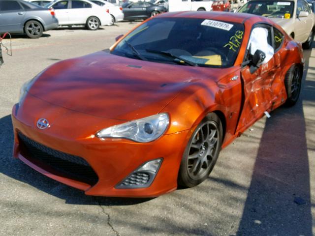 JF1ZNAA17D1710962 - 2013 TOYOTA SCION FR-S ORANGE photo 2