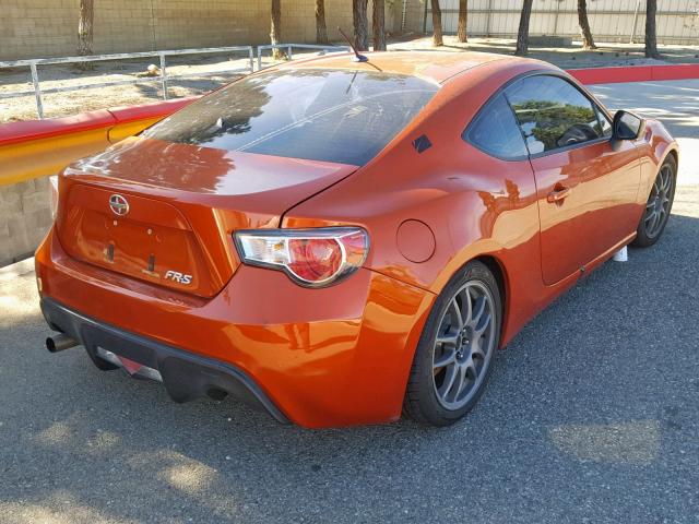 JF1ZNAA17D1710962 - 2013 TOYOTA SCION FR-S ORANGE photo 4