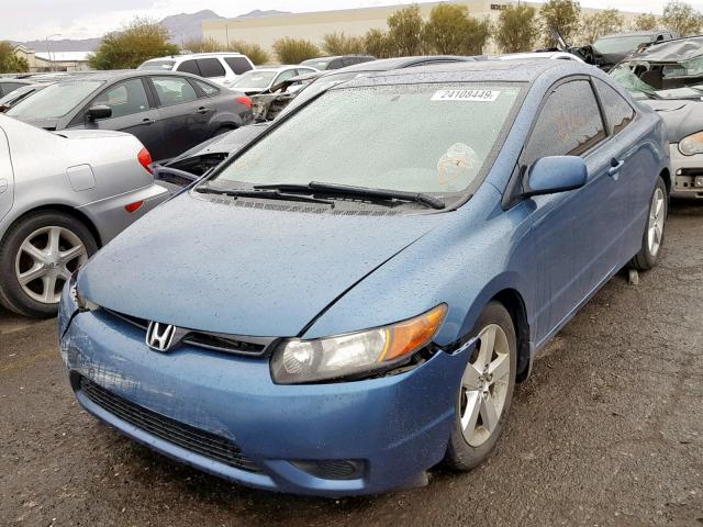 2HGFG12928H571845 - 2008 HONDA CIVIC EXL BLUE photo 2