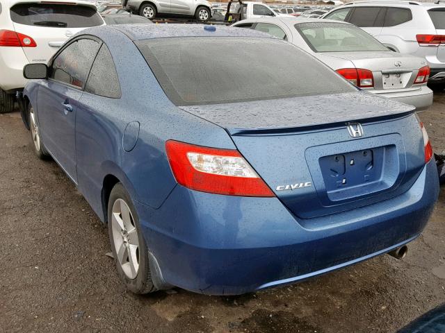 2HGFG12928H571845 - 2008 HONDA CIVIC EXL BLUE photo 3